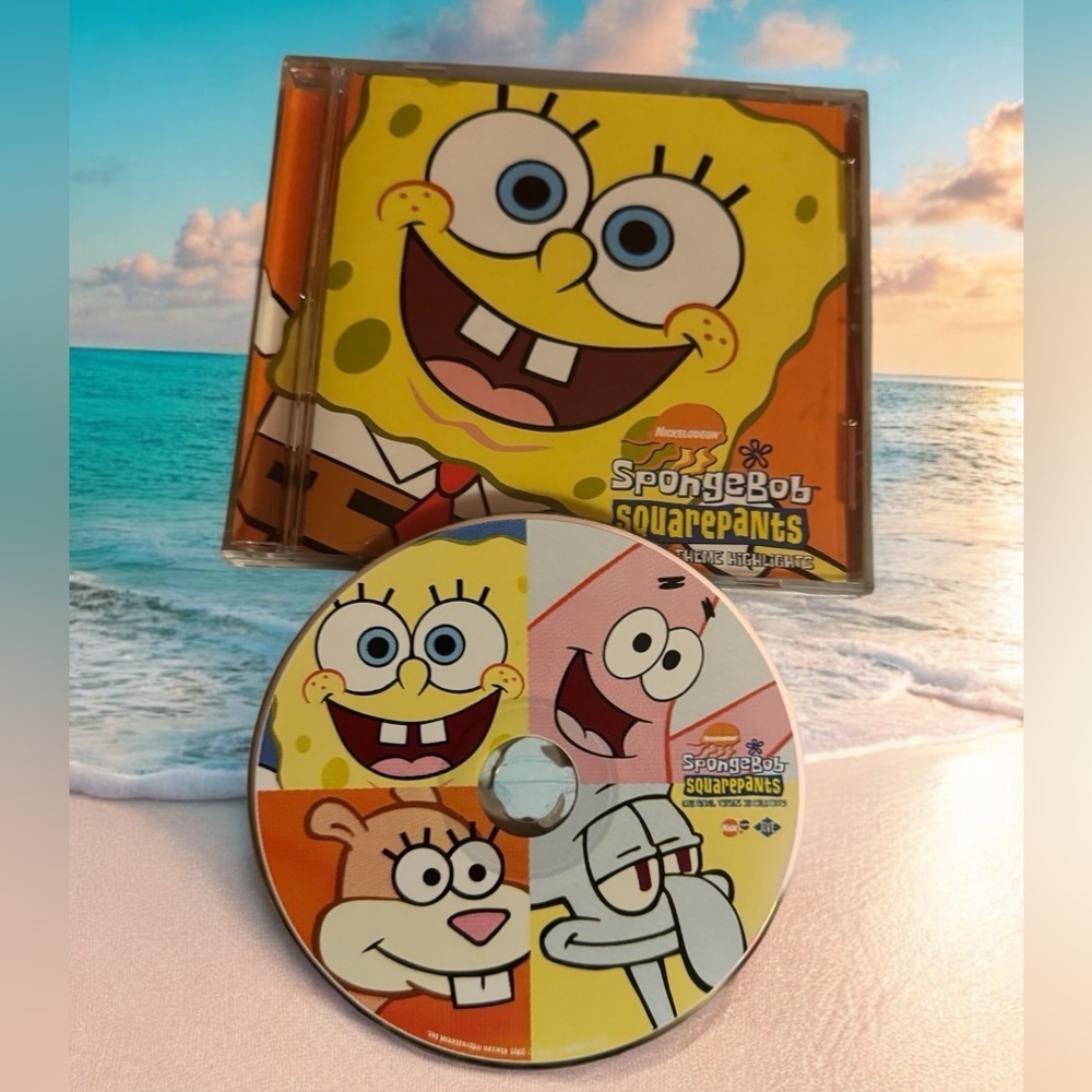 SpongeBob Squarepants Original Theme Highlights CD 2001 Nickelodeon EUC
